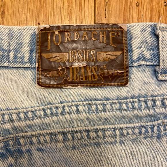 Vintage Jordache, 80s - 90s Ultra Hight Waisted Acid Wash Jeans - Picture 5 of 9